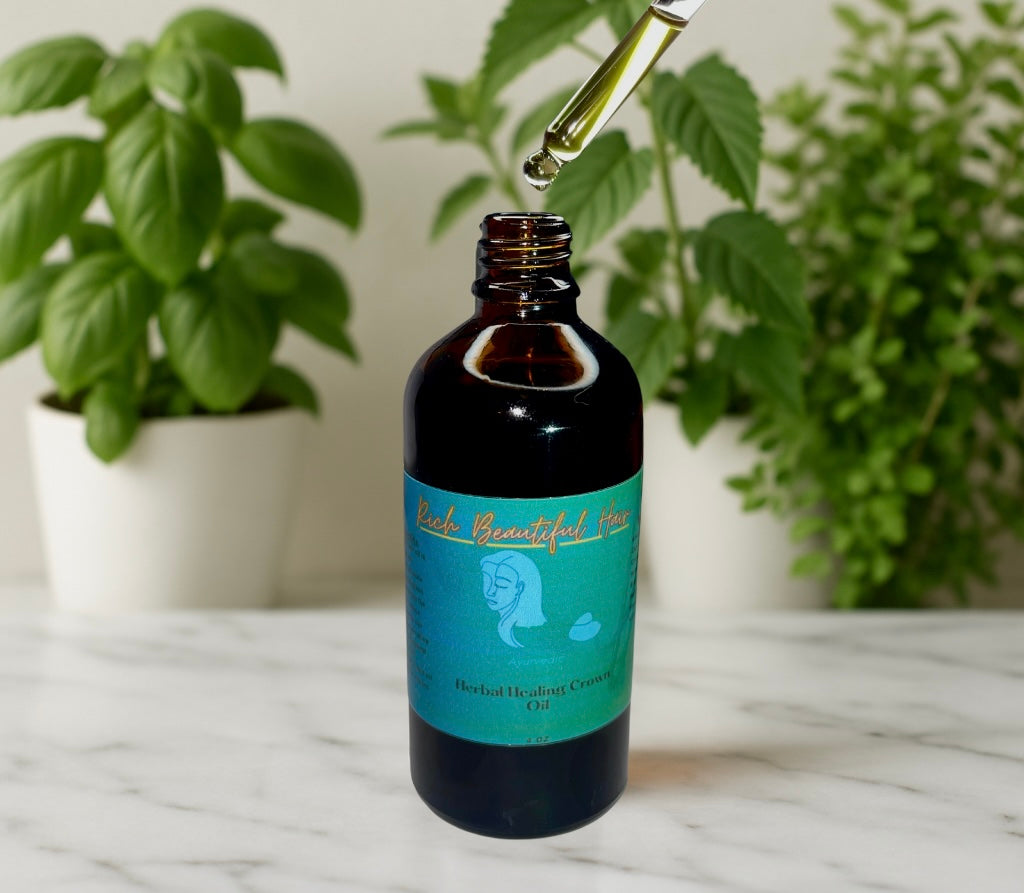 Herbal Healing Crown Oil (Amber Glass)